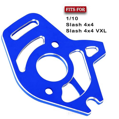 Aluminum RC Motor Mount Upgrades Part for 1/10 Slash 4x4/Slash 4x4 VXL,Alloy Motor Plate Hops Up,Navy Blue - color: Navy Blue - Upgrades Part