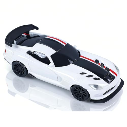 TOUCAN RC HOBBY US in Stock 1/43 High Speed Gyroscope RC Drift Vehicle 4WD Ready to Run Mini Car Radio Battery 2.4G Remote Control Racing Car 4311G for Adult - color: White