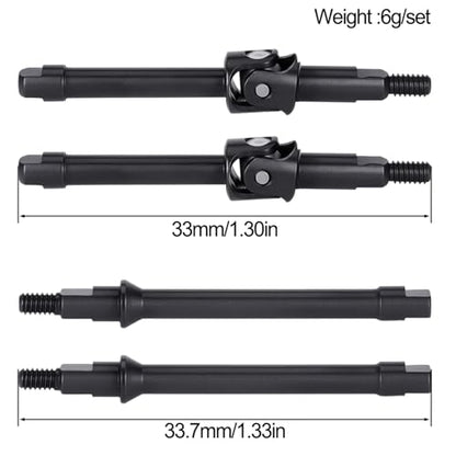 GOUPRC Racing Steel CVD Axle Shafts Driveshaft Front Rear for 1/30 Axial SCX30 RC Crawler Upgrades