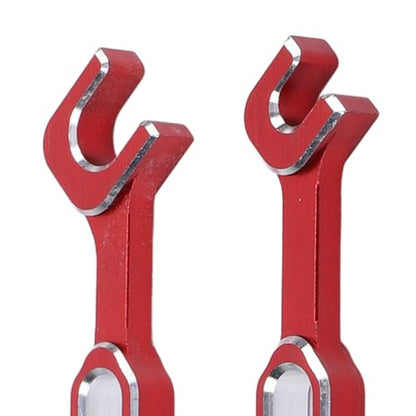 RC Turnbuckle Wrench, 4PCS 3.0 3.2 3.5 3.7 4.0 5.0 5.5 6.0mm Aluminum Alloy Nut Ball Joint Remover Repair Wrench Kit for RC Car Model (Red)