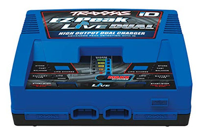 Traxxas EZ Peak Live Dual, 200W Multi-Chemistry Charger with ID, Blue 2973