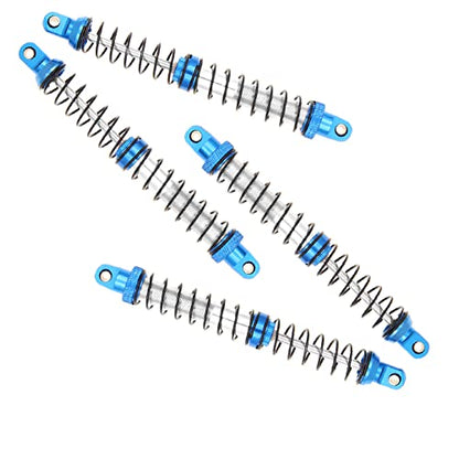 4Pcs Metal Shock Absorbers Oil Damper Adjustable RC Crawler Shock RC Damper Springs Compatible With 1/10 Axial SCX10 II 90046 Traxxas TRX4 RC4WD D90 TRX6 Redcat Gen 8 RC Crawler Car(120MM) - size: 120MM