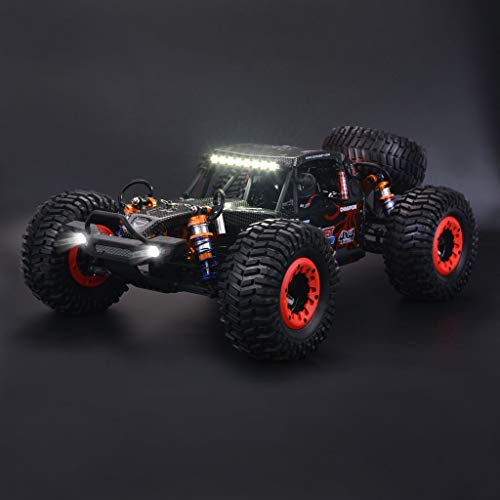 1/10 Scale 4WD RC Cars for Adults Brushless+Wheel，Max 43 MPH Off-Road Fast RC Cars (red) - color: Red