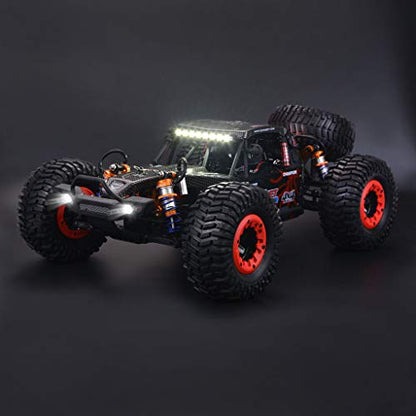 1/10 Scale 4WD RC Cars for Adults Brushless+Wheel，Max 43 MPH Off-Road Fast RC Cars (red) - color: Red