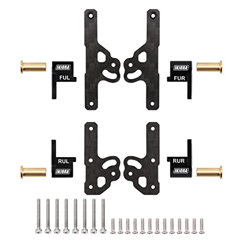 INJORA CNC Aluminum Shock Flex Blades for Axial SCX24 Upgrade