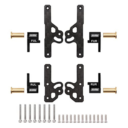 INJORA CNC Aluminum Shock Flex Blades for Axial SCX24 Upgrade
