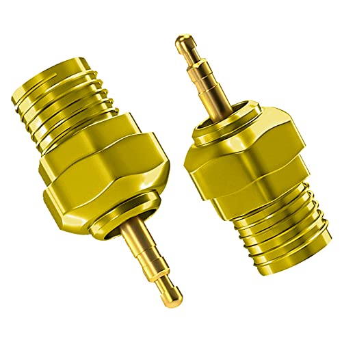 2Pcs Vgoohobby Glow Plug Gold-Plated Universal T2 Hot Spark 70117 Nitro Engine Parts Compatible with 1/8 1/10 Traxxas Himoto Kyosho HSP HPI Redcat RC Car Truck