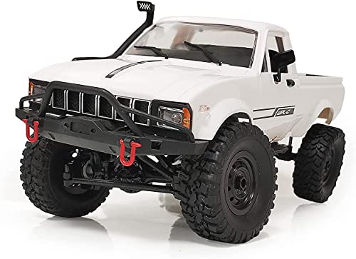 RC Crawler 1/16 4x4 Remote Control Offroad Pickup Truck for Adults - color: White