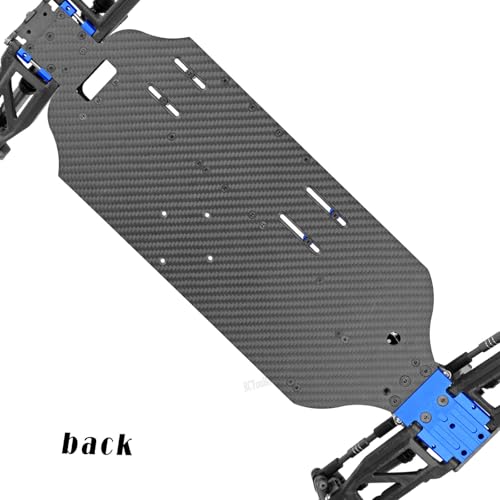 RC Upgrades Part Chassis Protect Armor Skid Plate Guard for 1/10 F0rd F15O Rapt0r R(101076-4),Carbon Fibre hassis Protect Armor Hops Up,Navy Blue - color: Navy Blue-(upgrades）