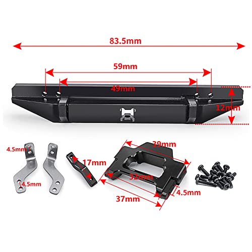Metal Front/Rear Bumper for RC 1/18 TRX4-M Defender Crawler