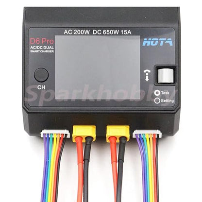 SPARKHOBBY XT60/XT30/JST/T-plug Balance Charger Extension Cable and 2-6S Extension Board for HOTA D6 D6PRO D6+ Smart Charger RC (2PCS T 2PCS Board) - style: 2PCS T 2PCS board