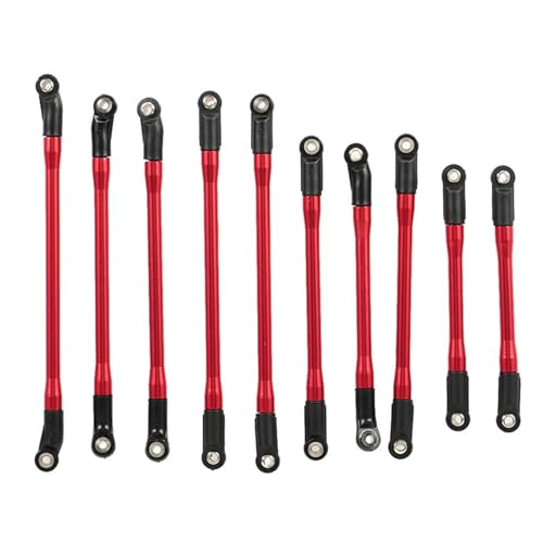 RC Models Parts For Axial For SCX10 II 90046 For 1/10 RC Crawler Car 10Pcs Set Metal Link Set Plastic Rod End