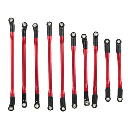 RC Models Parts For Axial For SCX10 II 90046 For 1/10 RC Crawler Car 10Pcs Set Metal Link Set Plastic Rod End