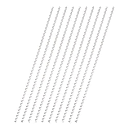 MECCANIXITY 10 Pack Dowel Pin Wheel, 2x150mm Steel Hex Wheel Hub Nut Pin Replacement for DIY RC Car Truck Boat Helicopter Model Part, Silver - size: 2x150mm