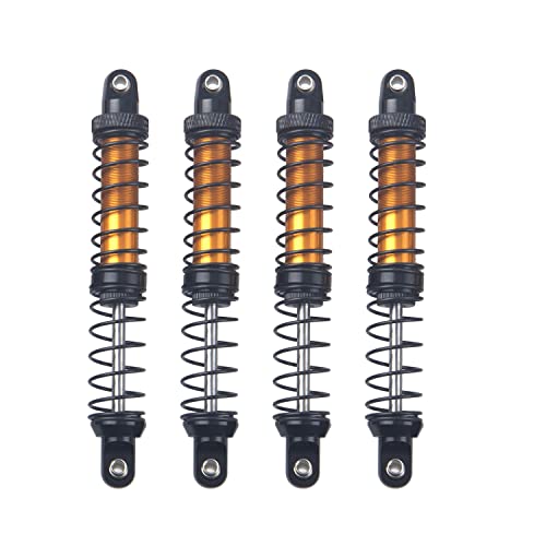 4Pcs ShareGoo Metal Shock Absorber 70/80/90/100/110/120mm Damper Compatible with Tamiya CC01 Traxxas TRX4 Axial SCX10 D90 D110 RR10 1/10 RC Crawler Car (100mm Hole Distance) - size: 100mm Hole Distance