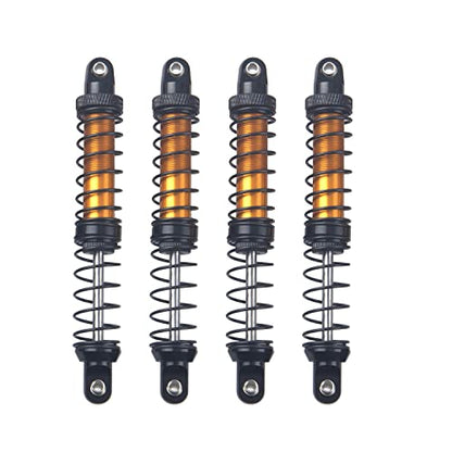 4Pcs ShareGoo Metal Shock Absorber 70/80/90/100/110/120mm Damper Compatible with Tamiya CC01 Traxxas TRX4 Axial SCX10 D90 D110 RR10 1/10 RC Crawler Car (100mm Hole Distance) - size: 100mm Hole Distance