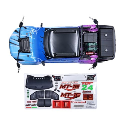 RC Brushless Truck 1/16 PC Car Shell, 1PCS MT-16-Blue - color: Blue
