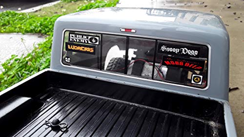 Bumper/Window Decals for RC Scale cralwer Accessory - 4 Styles to Choose from - for: Axial SCX10 II RC4WD Redcat Gen8 TRX4 Vanquish VS4-10 Stickers (Rap Hip hop R&B) - color: Rap Hip Hop R&b