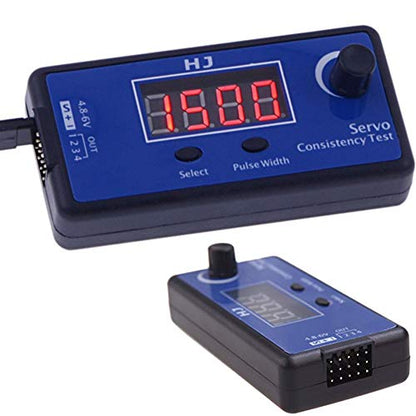 HJ Digital RC Servo Tester ESC Consistency Tester Speed Controller | for RC Helicopter Airplane Car Motor, Throttle Display