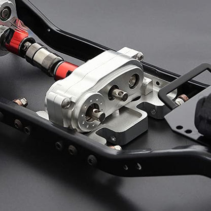 313mm Wheelbase Metal Chassis Frame with Prefixal 2 Speed Transmission Gearbox for 1/10 RC Crawler Car Axial SCX10
