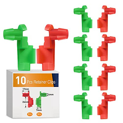 GOOACC 1999-2007 Chevy Silverado GMC Sierra Tailgate Handle Rod Clip Left & Right Rod Retainer Clips, OEM Handle Replacement 5 Pairs 88981030, 88981031 - color: 10Pcs Tailgate Handle Rod Clip