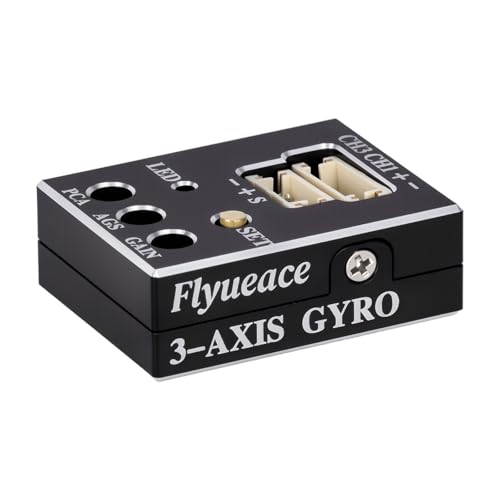 3 Axis Gyro Upgraded Mini Gyros - Automatic Stability Control Transmitter Gyroscope Sensitivity Adjustable for RC for RC Drift Racing Crawlers Cars Boats