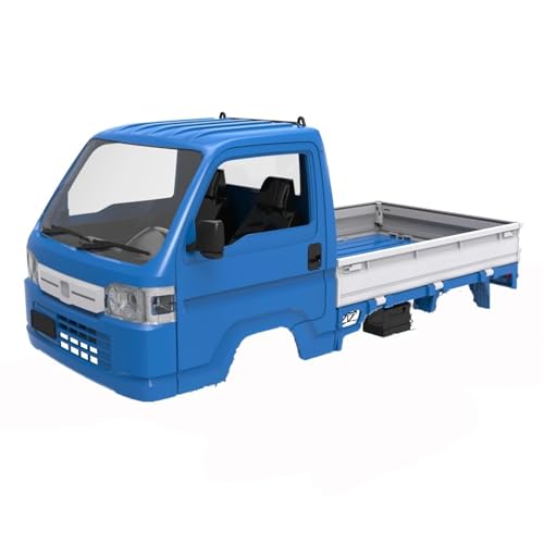 RC Car Replacement For WPL D12 WL01 For LDRC LD1297 1/12 1/16 Body Shell RC Car Acty Truck Upgrade Parts Spare Accessories(Blue) - color: Blue