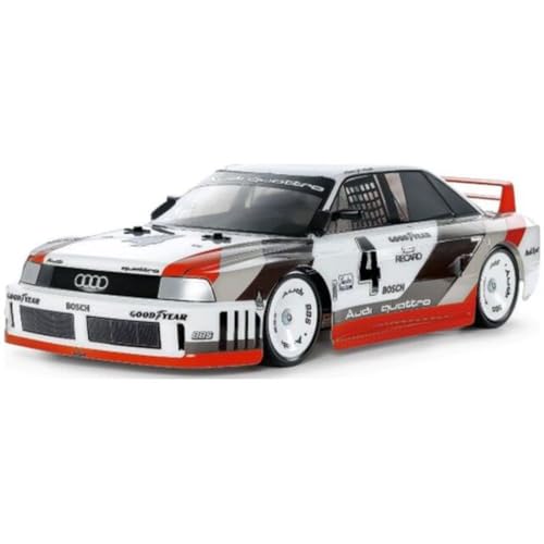 TAMIYA 58744 1:10 RC Audi 90 Quattro Racing TT-02 Remote Control Car, Vehicle, Model Building, Assembly, Hobby, RC Kit, Metallic Red