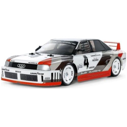 TAMIYA 58744 1:10 RC Audi 90 Quattro Racing TT-02 Remote Control Car, Vehicle, Model Building, Assembly, Hobby, RC Kit, Metallic Red