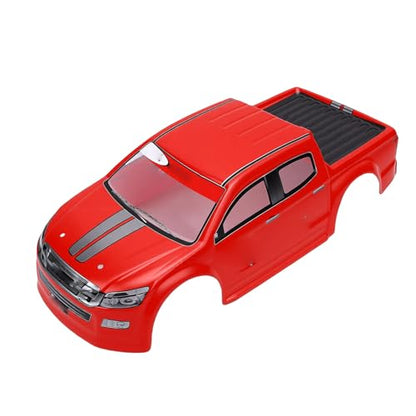 1/10 RC Truck Body Shell Exquisite Craftsmanship with Clear Patterns for Enhancing Fun and Personal Style in PVC (Red) - color: Red
