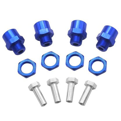 Metal 12mm to 17mm Wheel Hex Adapter Adaptor Converter & Metal 12mm to 17mm Wheel Hex Drive Hub Adapter Conversion 15mm Offset Extension