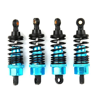 New 4pcs 68mm/98mm /108mm Aluminum Shocks Absorbers Damper for HSP HPI 1/10 Scale RC Car On-Road Monster Truck Off Road Buggy(Blue 68mm) - color: Blue 68mm