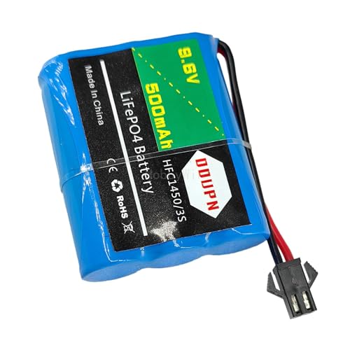 9.6V 3S 500mAh LiFePO Battery SM-2P Nor Male Plug for RC Model Buggy Car Truck Speed Boat