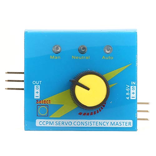 3 Channel Servo Tester, RC Servo Controller with Manual Auto Mode, for ESC Motor Testing Speed Tester, Dual Output 4.2-6.0V