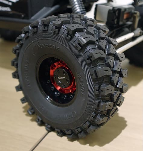 1.9 Crawler Tires 120mm/4.72in RC Rubber Tyre Set Wheel Tires for 1:10 RC Crawler Axial SCX10 90046 SCX10 III AXI03007 Tamiya CC01 D90 D110 (4Pcs) (B1901)