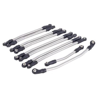 RC Metal Links Upper Lower Linkage Chassis Link Set with Plastic Rod Ends,313/324mm Wheelbase for 1/10 AXIAL SCX10 II 90046 RC Crawler Car (313mm)