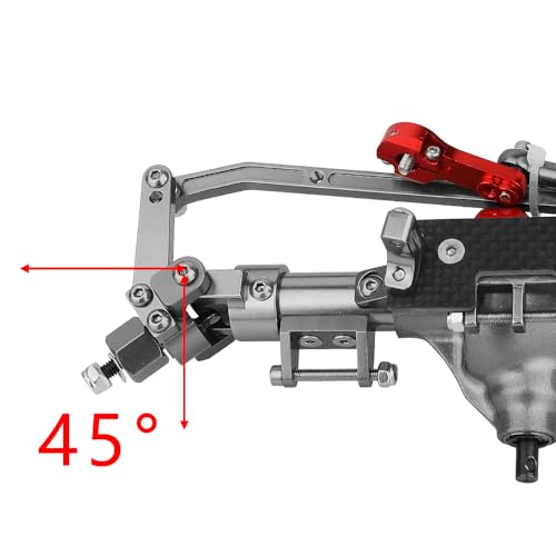 Aluminum Front Rear Complete Axle Set with Enhanced Axle Shaft for Axial SCX10 RC4WD D90 1/10 RC Crawler Upgrade Parts (Titanium Front+Rear) - color: Titanium Front+rear
