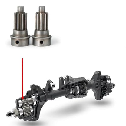 Rc Parts Compatible with Traxxas for TRX-4 1/10 RC Crawler Car Upgrade Parts 4Pcs Metal Front Rear Portal Drive Shaft Input Gear Set 8259 8257