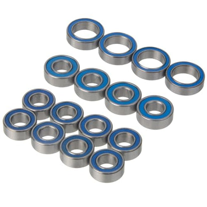 16Pcs Steel Rubber Sealed Ball Bearing Kit for Tamiya TT-02 Chassis RC On-Road Car Upgrade Accessories