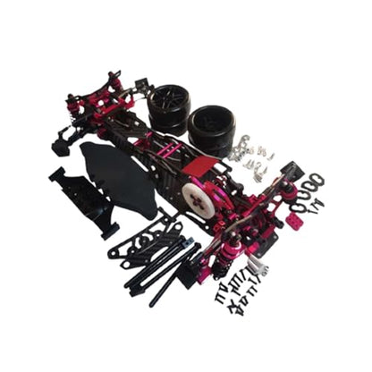 Alloy & CF 1/10 Chassis D5 MR V2 Frame Kit RC 2WD Drift Car Rear Drive