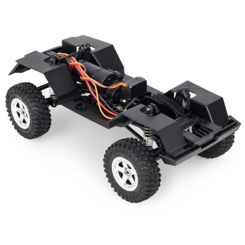 150mm 5.91in Wheelbase Assembled Frame Chassis with 2-Speed Gearbox for 1/18 RC Crawler TRX4M Bronco Defender JJRC C8809 c8801 Part