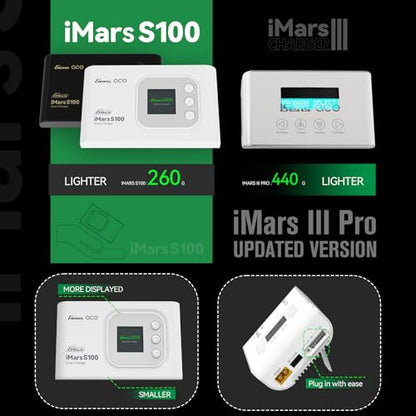 Gens ace Imars S100 G-Tech Series 100W Lipo Battery Charger(White)