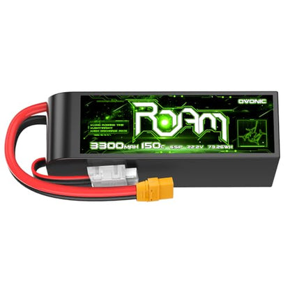 OVONIC 6S Lipo Battery 3300mAh 22.2V 150C with XT90 Plug for RC Truck Truggy Buggy Tank RC Car Racing Hobby