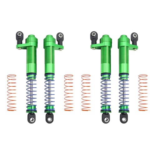 1/10 Metal Adjustable Shock Absorbers Oil Damper 80-100mm for RC Crawler Car Axial SCX10 90046 Capra TRX4 Redcat Gen8 Upgrade (Green 2Pcs) - color: Green 2pcs