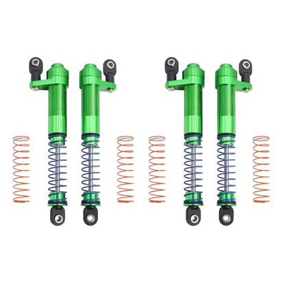 1/10 Metal Adjustable Shock Absorbers Oil Damper 80-100mm for RC Crawler Car Axial SCX10 90046 Capra TRX4 Redcat Gen8 Upgrade (Green 2Pcs) - color: Green 2pcs