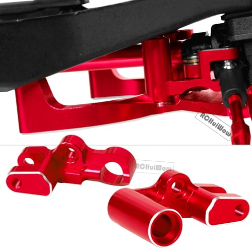 RC Upgrades Part for 1/10 Rustler 4x4（#67164-4）,Suspension Arms,Caster Block,Steering Blocks,Rear Stub Axle Carriers,Shock Towers,Steering Block,Red