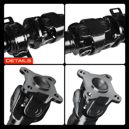A-Premium Rear Drive Shaft Driveshaft Assembly Compatible with Toyota | for Tacoma 1995-2004 3.4L, 4WD Manual Trans Extended Cab Pickup, Replace# 3710035740, 371003D220, 64.65"-66.22" Prop Shaft - style: (4WD Manual) 1995-2004 Tacoma V6 3.4L