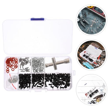 OSALADI 240pcs Rc Screw Kit for Rc Car and Truck with Sturdy Iron and Plastic Construction, Versatile Hardware Fastener Set for Home Repairs and Automotive Maintenance