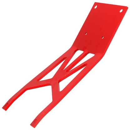 Aluminum Front Skid Plate Skidplate #5837 Compatible with Traxxas Slash 2WD 1/10 RC Car Upgrade Parts (Red) - color: Red
