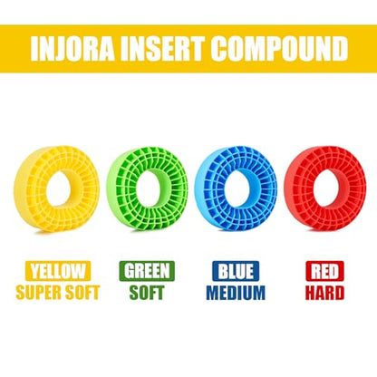 INJORA Silicone Rubber Insert for 118-122mm 4.75" OD 1.9" Tire, Yellow - color: Yellow